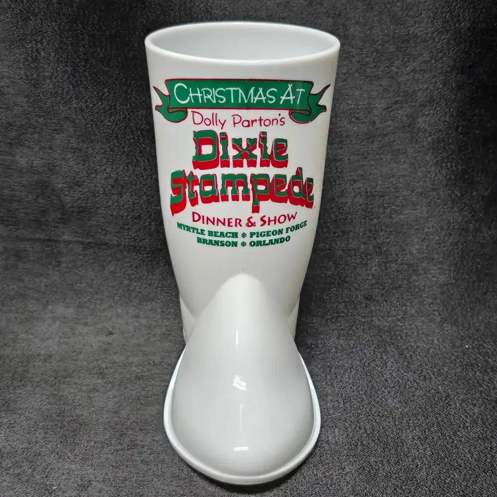 Christmas at Dolly Parton's Dixie Stampede Dinner Show Souvenir Cup Boot Style